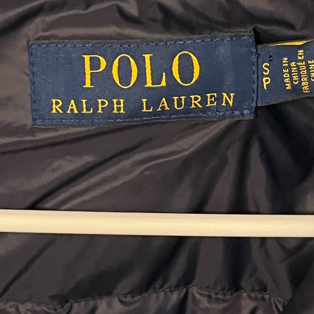 Polo by Ralph Lauren Navy Quilted Puffer Vest with Red Pony - Picture 4 of 10